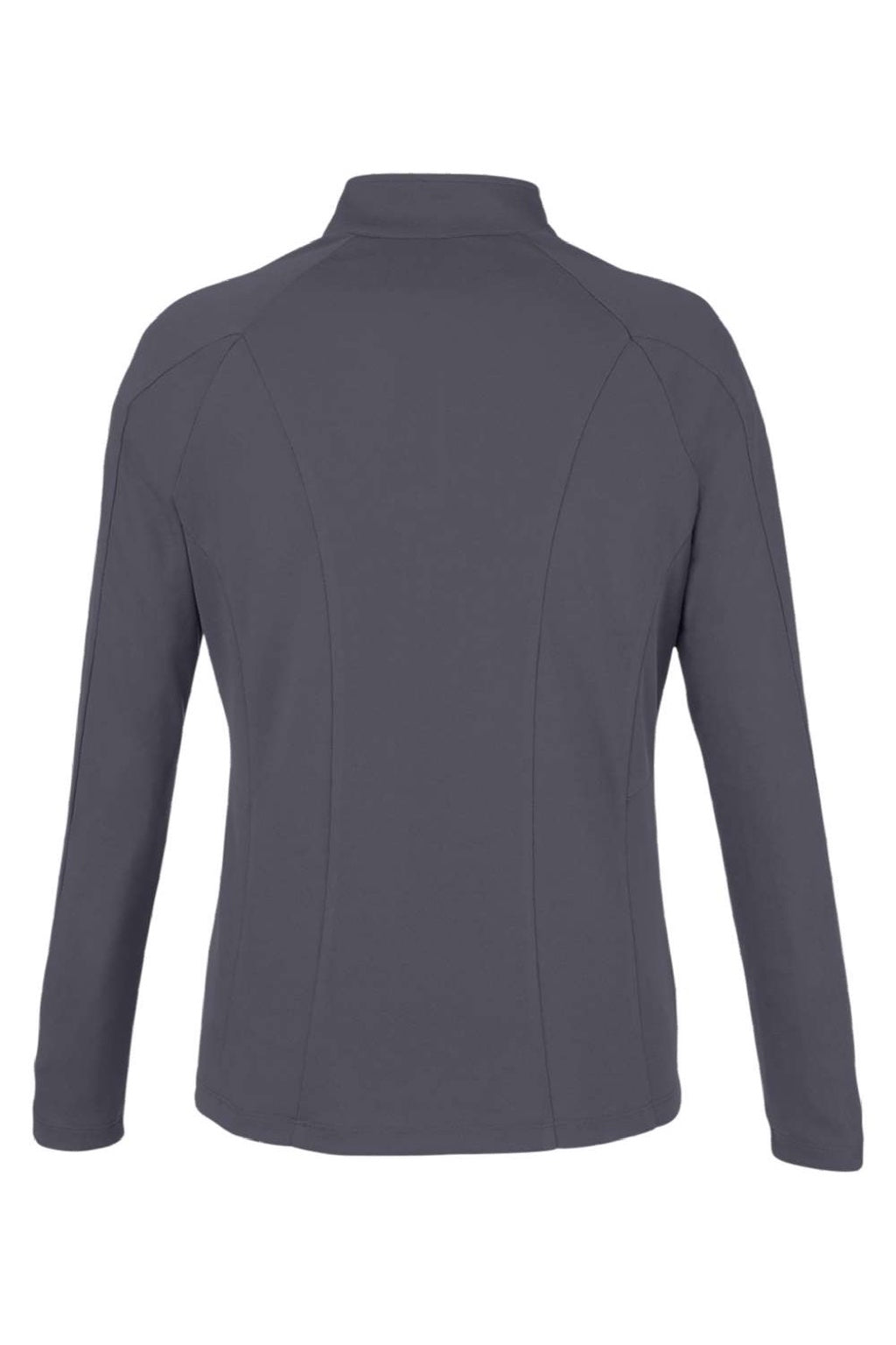 Core 365 CE418W Womens Origin Performance Pique 1/4 Zip Sweatshirt Carbon Grey/Black Flat Back