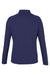 Core 365 CE418W Womens Origin Performance Pique 1/4 Zip Sweatshirt Heather Classic Navy Blue/Carbon Grey Flat Back