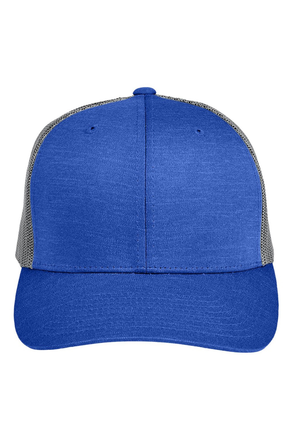 Team 365 Hats TT802Y Mens Zone Sonic Moisture Wicking Snapback Hat Heather Royal Blue/Graphite Grey Flat Front