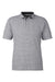 Swannies Golf SW2200 Mens Tanner Printed Short Sleeve Polo Shirt Glacier/Black Flat Front