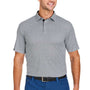 Swannies Golf Mens Tanner Printed Short Sleeve Polo Shirt - Glacier/Black - New