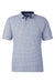 Swannies Golf SW2200 Mens Tanner Printed Short Sleeve Polo Shirt Navy Blue Flat Front