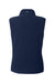 Vineyard Vines O001412 Womens Harbor Fleece Full Zip Vest Vineyard Navy Blue Flat Back