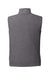 Vineyard Vines O001401 Mens Harbor Fleece Full Zip Vest Heather Charcoal Grey Flat Back