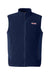 Vineyard Vines O001401 Mens Harbor Fleece Full Zip Vest Vineyard Navy Blue Flat Front