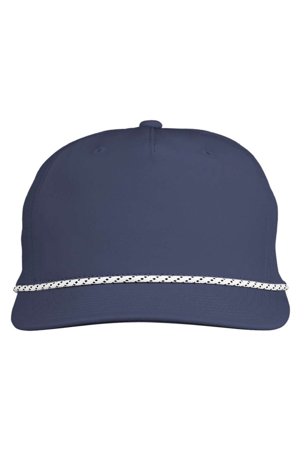 Swannies Golf Hats SWB100 Mens Brewer Snapback Hat Navy Blue Flat Front