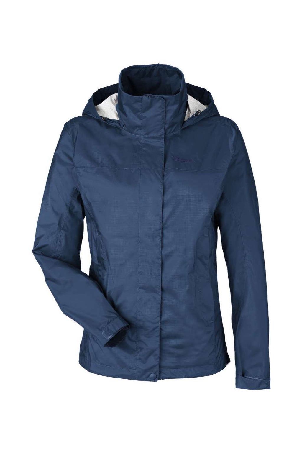 Marmot M15866 Womens PreCip Eco Full Zip Rain Jacket Arctic Navy Blue Flat Front