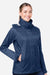 Marmot M15866 Womens PreCip Eco Full Zip Rain Jacket Arctic Navy Blue Model Side