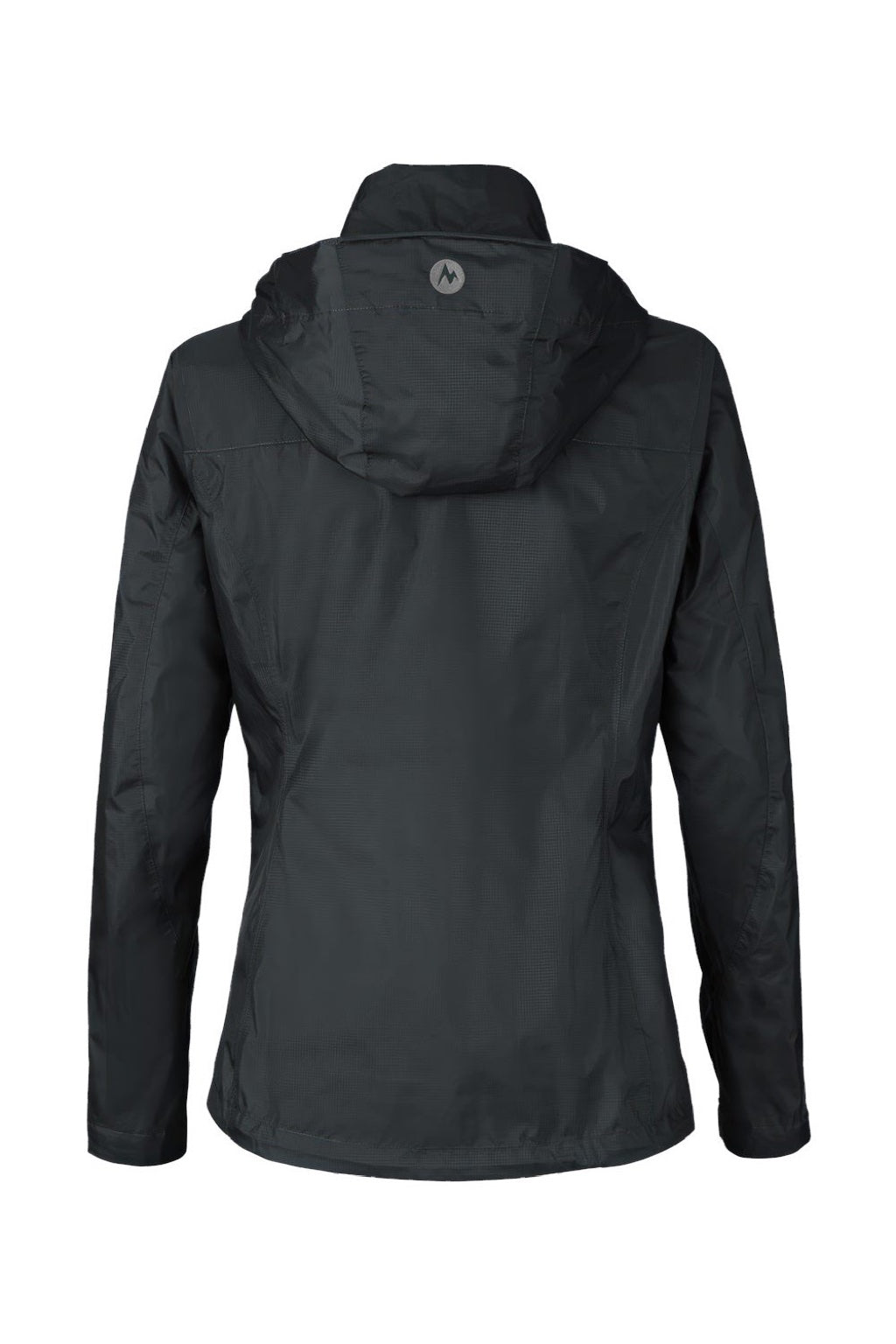 Marmot M15866 Womens PreCip Eco Full Zip Rain Jacket Black Flat Back