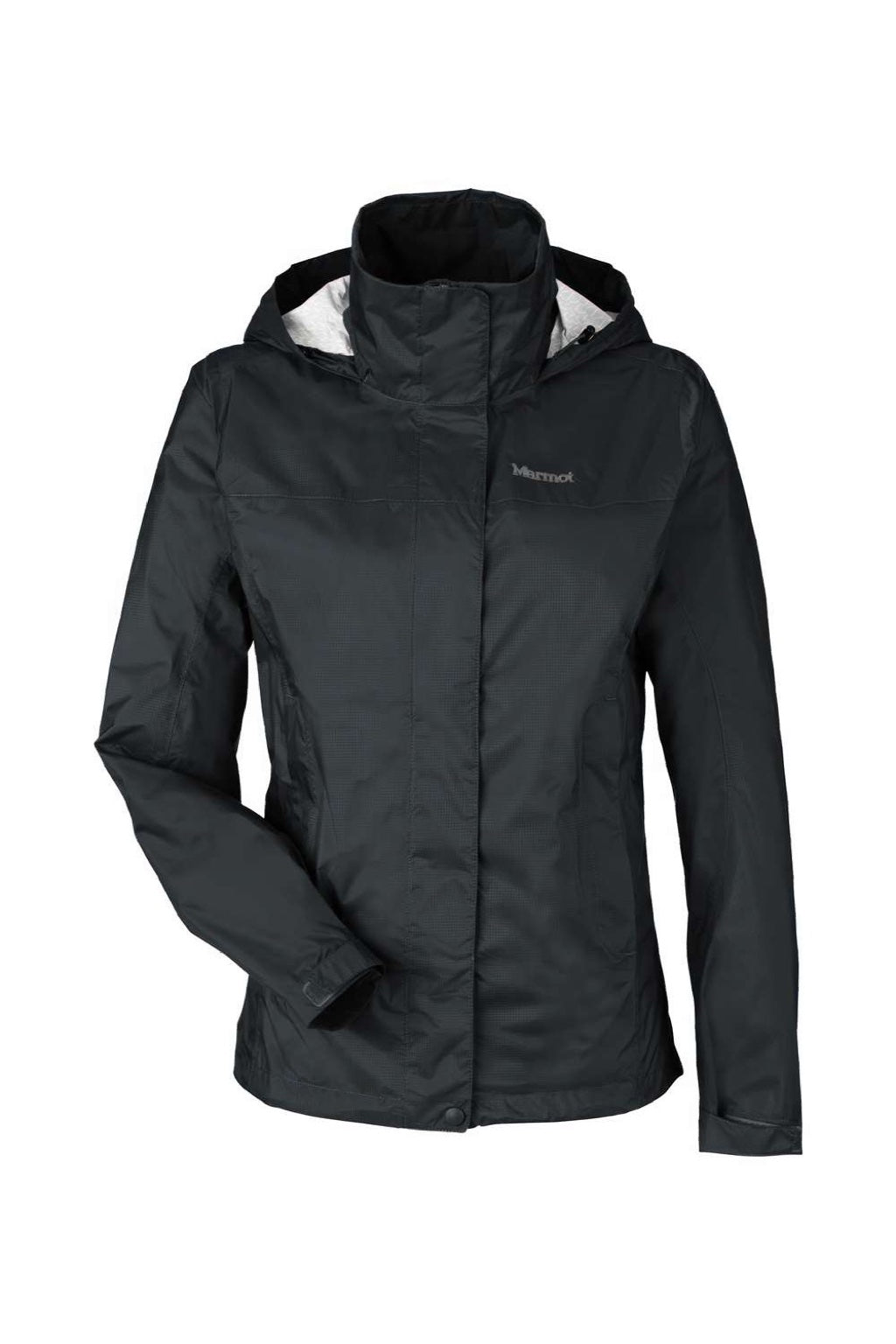 Marmot M15866 Womens PreCip Eco Full Zip Rain Jacket Black Flat Front
