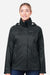 Marmot M15866 Womens PreCip Eco Full Zip Rain Jacket Black Model Front