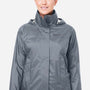 Marmot Womens PreCip Eco Waterproof Full Zip Hooded Rain Jacket - Steel Onyx Grey - New