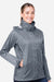Marmot M15866 Womens PreCip Eco Full Zip Rain Jacket Steel Onyx Grey Model Side