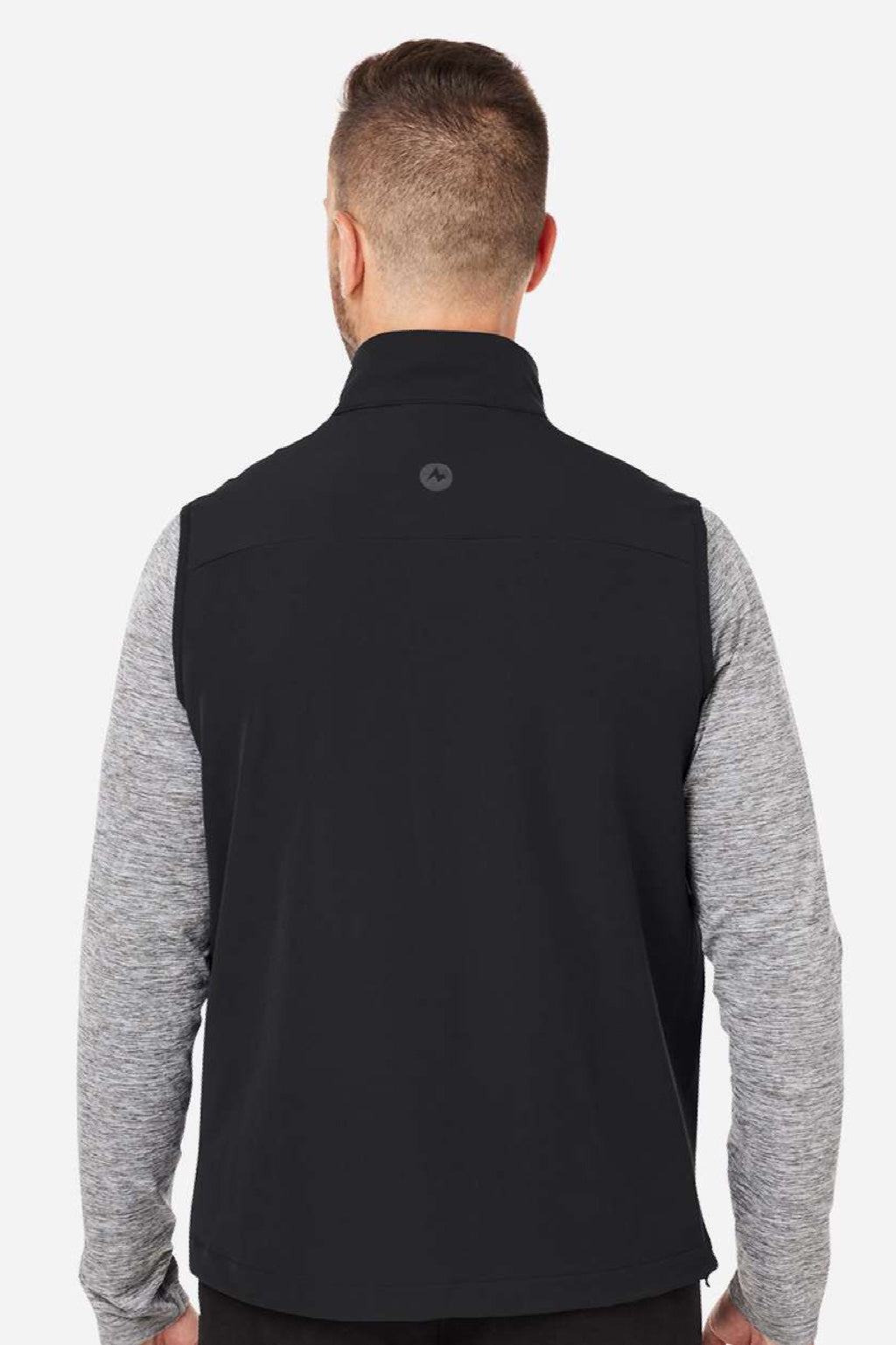 Marmot M16078 Mens Tempo Full Zip Vest Black Model Back