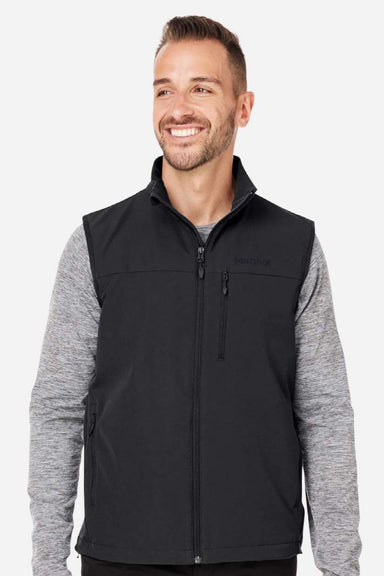 Marmot M16078 Mens Tempo Full Zip Vest Black Model Front