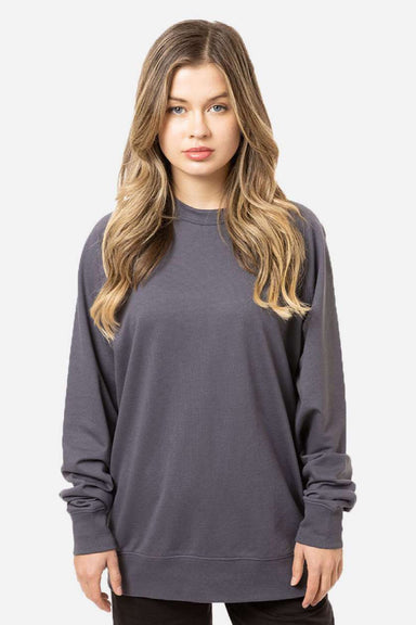 Econscious ec5200 Mens Motion Crewneck Sweatshirt Graphite Grey Model Front