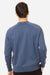 Econscious ec5200 Mens Motion Crewneck Sweatshirt Pacific Blue Model Back