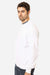 Econscious ec5200 Mens Motion Crewneck Sweatshirt White Model Side