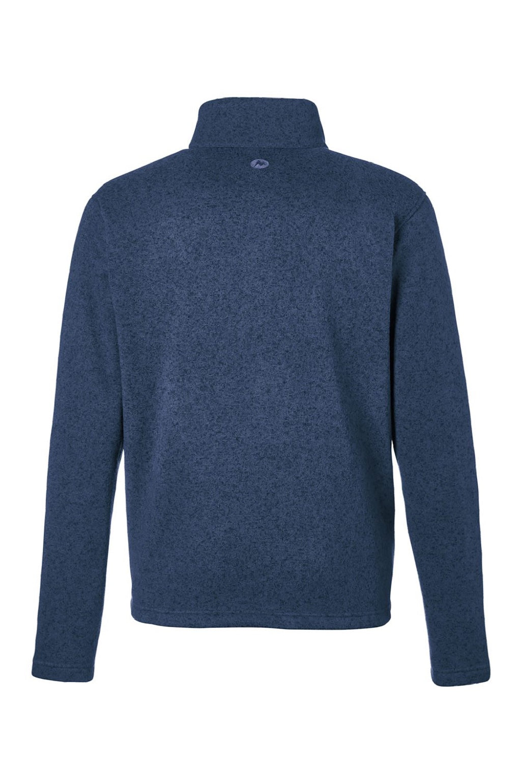 Marmot M16223 Mens Drop Line Fleece Full Zip Jacket Heather Arctic Navy Blue Flat Back