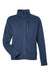 Marmot M16223 Mens Drop Line Fleece Full Zip Jacket Heather Arctic Navy Blue Flat Front