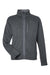 Marmot M16223 Mens Drop Line Fleece Full Zip Jacket Heather Steel Onyx Grey Flat Front