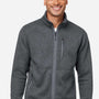 Marmot Mens Drop Line Fleece Full Zip Jacket - Heather Steel Onyx Grey - New