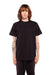Shaka Wear SHASS Mens Active Short Sleeve Crewneck T-Shirt Black Model Front