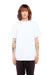 Shaka Wear SHASS Mens Active Short Sleeve Crewneck T-Shirt White Model Front
