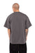 Shaka Wear SHMHSS Mens Max Heavyweight Short Sleeve Crewneck T-Shirt Dark Grey Model Back