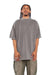 Shaka Wear SHGD Mens Garment Dyed Short Sleeve Crewneck T-Shirt Cement Grey Model Front