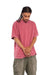 Shaka Wear SHGD Mens Garment Dyed Short Sleeve Crewneck T-Shirt Clay Red Model Side