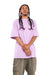 Shaka Wear SHGD Mens Garment Dyed Short Sleeve Crewneck T-Shirt Pastel Purple Model Side