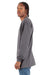 Shaka Wear SHMHLS Mens Max Heavyweight Long Sleeve Crewneck T-Shirt Dark Grey Model Side
