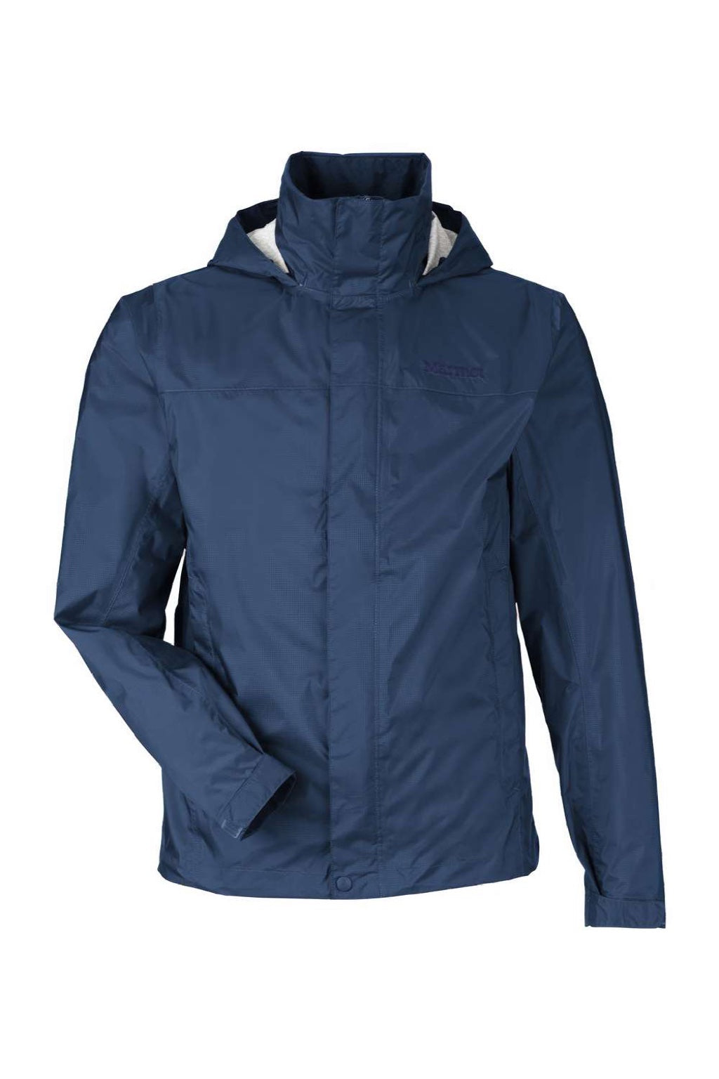 Marmot M15881 Mens PreCip Eco Full Zip Rain Jacket Arctic Navy Blue Flat Front