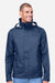 Marmot M15881 Mens PreCip Eco Full Zip Rain Jacket Arctic Navy Blue Model Front