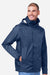 Marmot M15881 Mens PreCip Eco Full Zip Rain Jacket Arctic Navy Blue Model Side