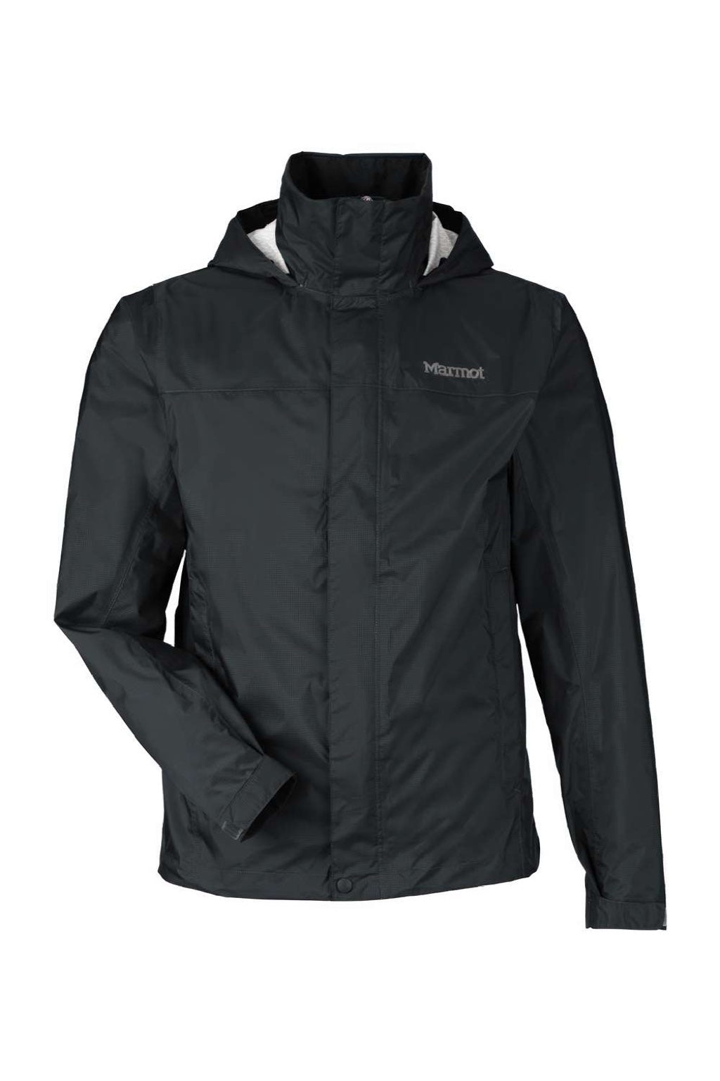 Marmot M15881 Mens PreCip Eco Full Zip Rain Jacket Black Flat Front