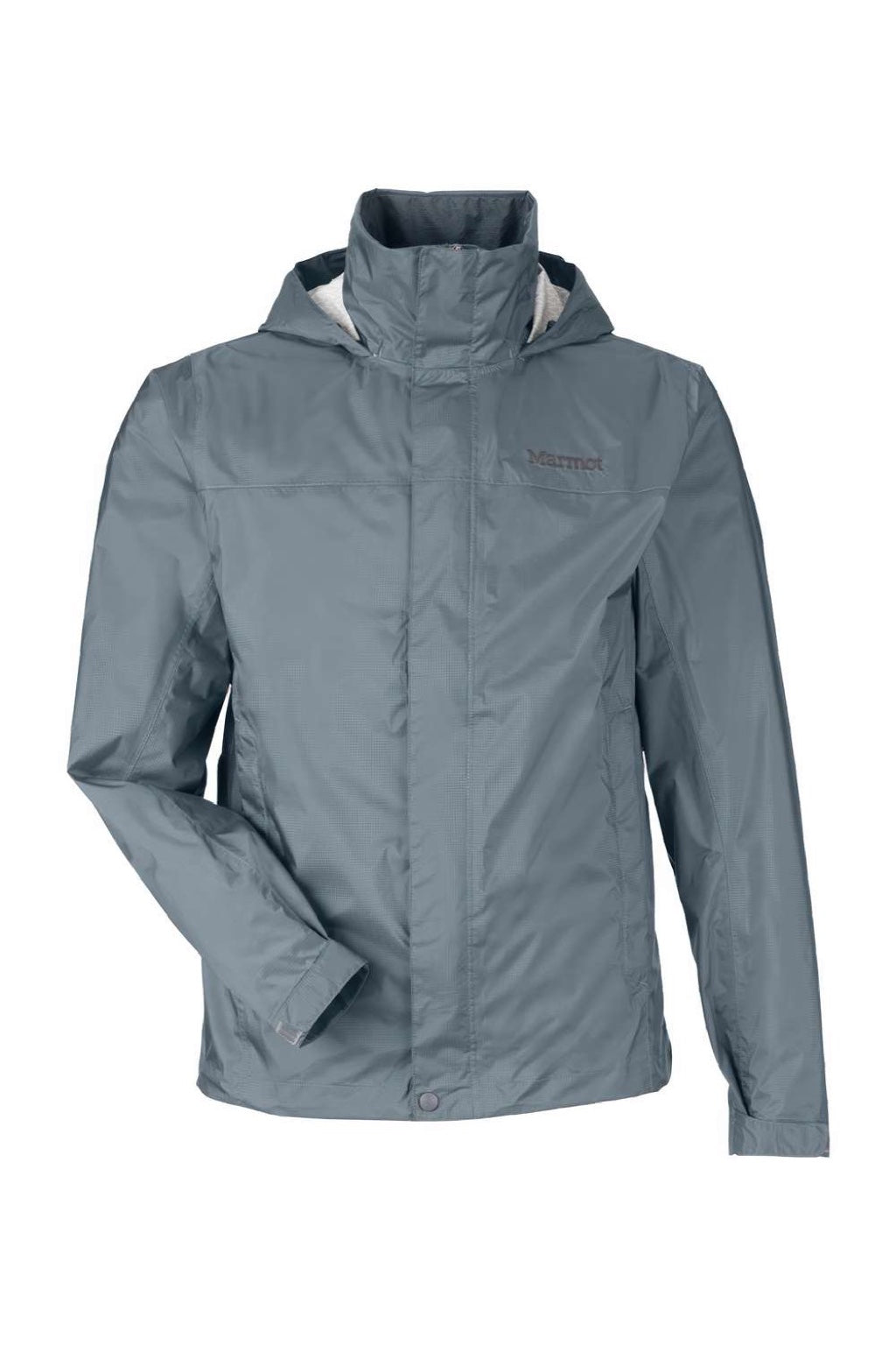 Marmot M15881 Mens PreCip Eco Full Zip Rain Jacket Steel Onyx Grey Flat Front
