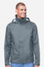 Marmot M15881 Mens PreCip Eco Full Zip Rain Jacket Steel Onyx Grey Model Front