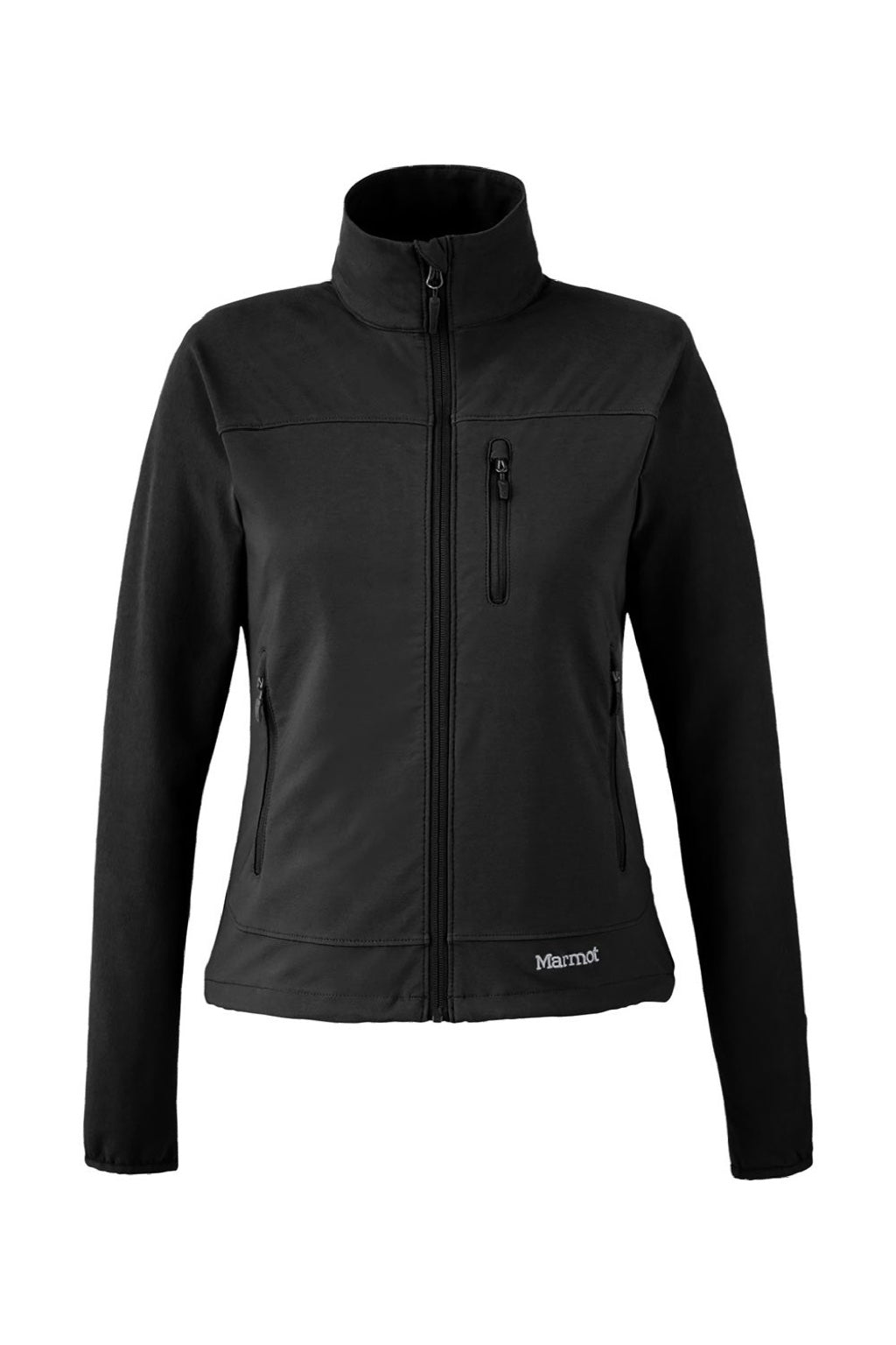 Marmot M16079 Womens Tempo Lightweight Full Zip Jacket Black Flat Front