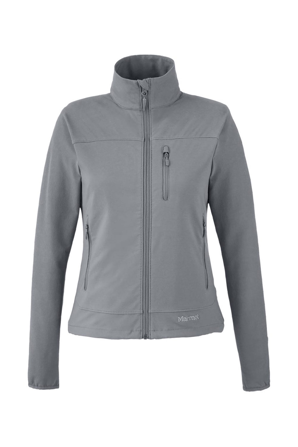 Marmot M16079 Womens Tempo Lightweight Full Zip Jacket Cinder Grey Flat Front