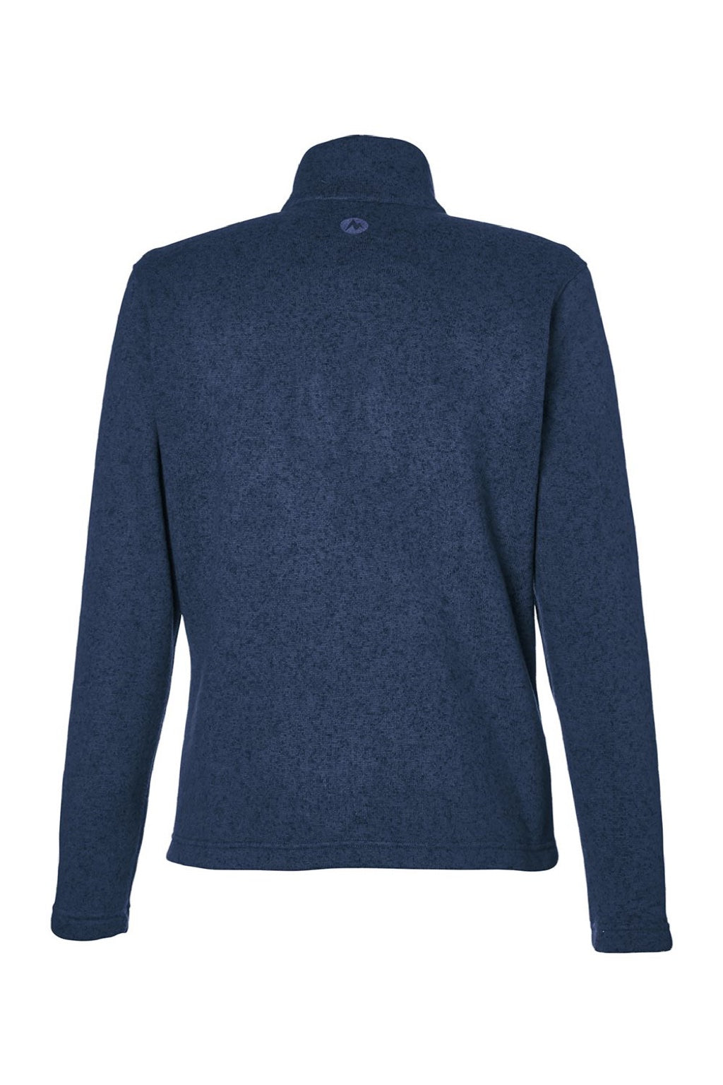 Marmot M16250 Womens Drop Line Fleece Full Zip Jacket Heather Arctic Navy Blue Flat Back