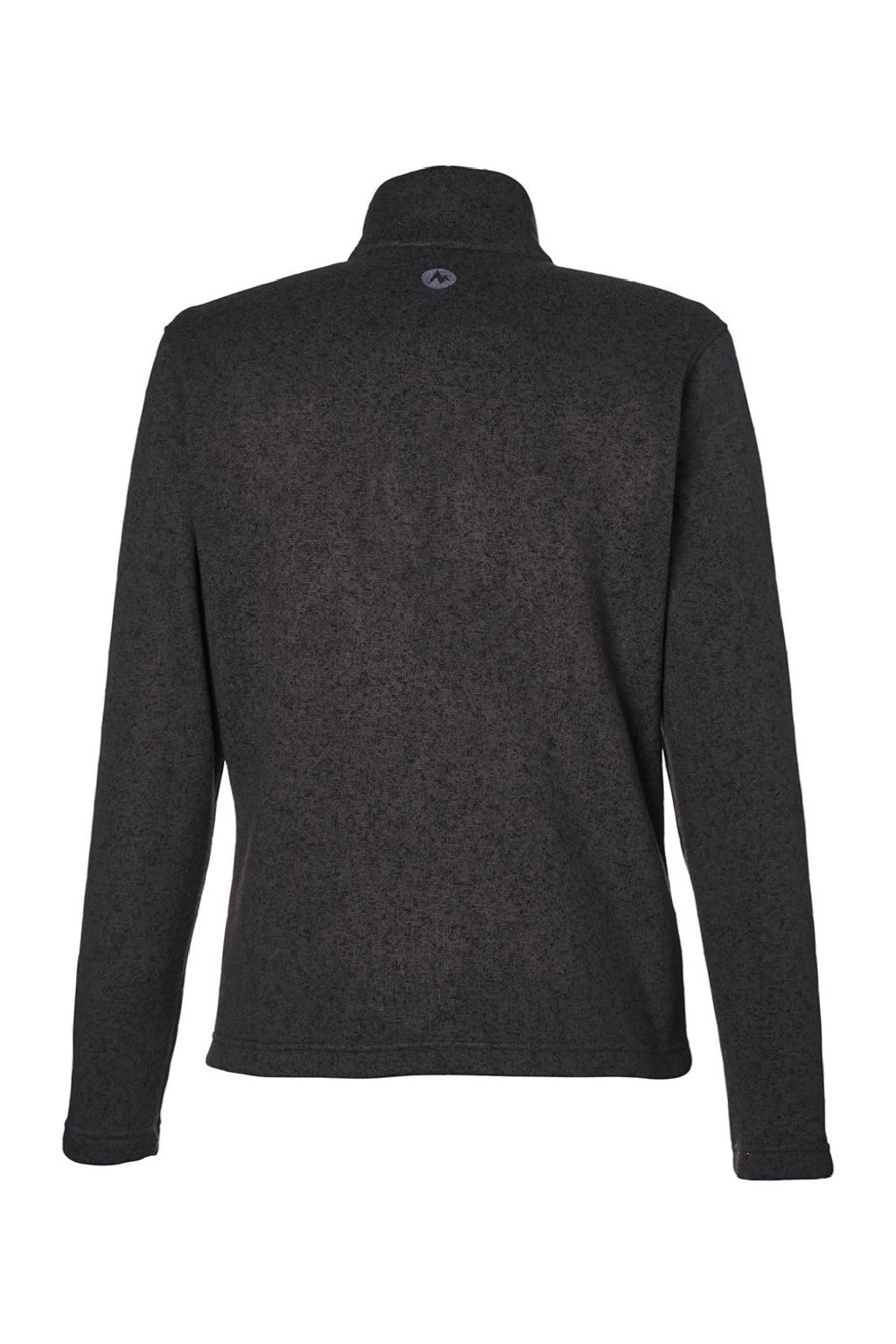 Marmot M16250 Womens Drop Line Fleece Full Zip Jacket Heather Black Flat Back