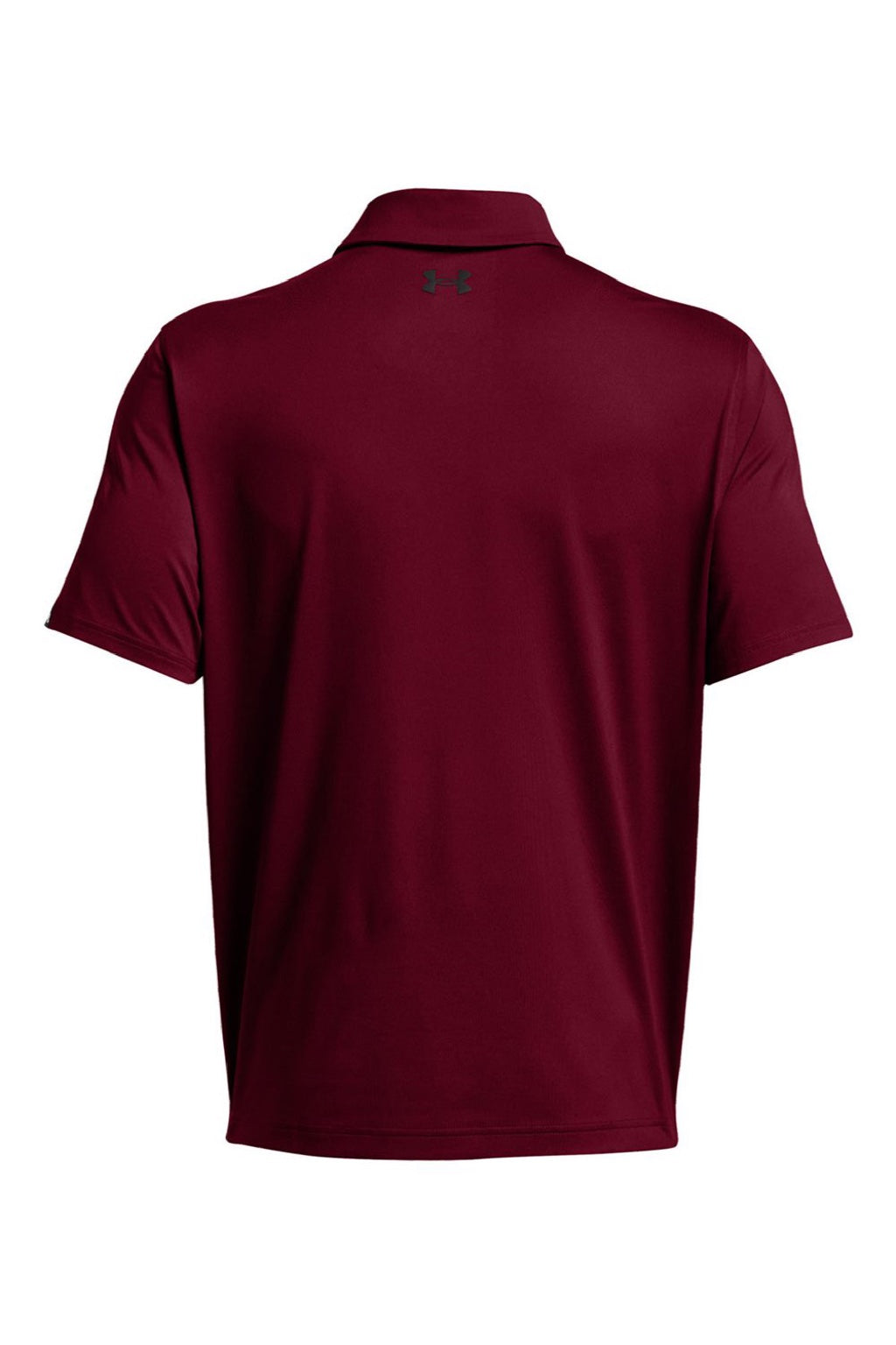 Under Armour 1383255 Mens Recycled Short Sleeve Polo Shirt Cardinal Red/White Flat Back