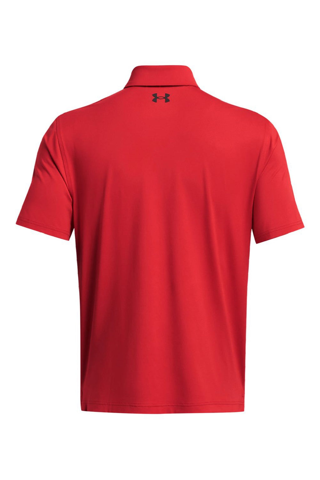 Under Armour 1383255 Mens Recycled Short Sleeve Polo Shirt Red/White Flat Back