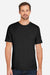 Under Armour 1383264 Mens Athletic 2.0 Short Sleeve Crewneck T-Shirt Black/White Model Front