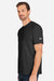 Under Armour 1383264 Mens Athletic 2.0 Short Sleeve Crewneck T-Shirt Black/White Model Side