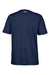 Under Armour 1383264 Mens Athletic 2.0 Short Sleeve Crewneck T-Shirt Midnight Navy Blue/White Flat Back