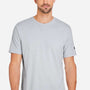 Under Armour Mens Athletic 2.0 Short Sleeve Crewneck T-Shirt - Heather Mod Medium Grey/Black - NEW