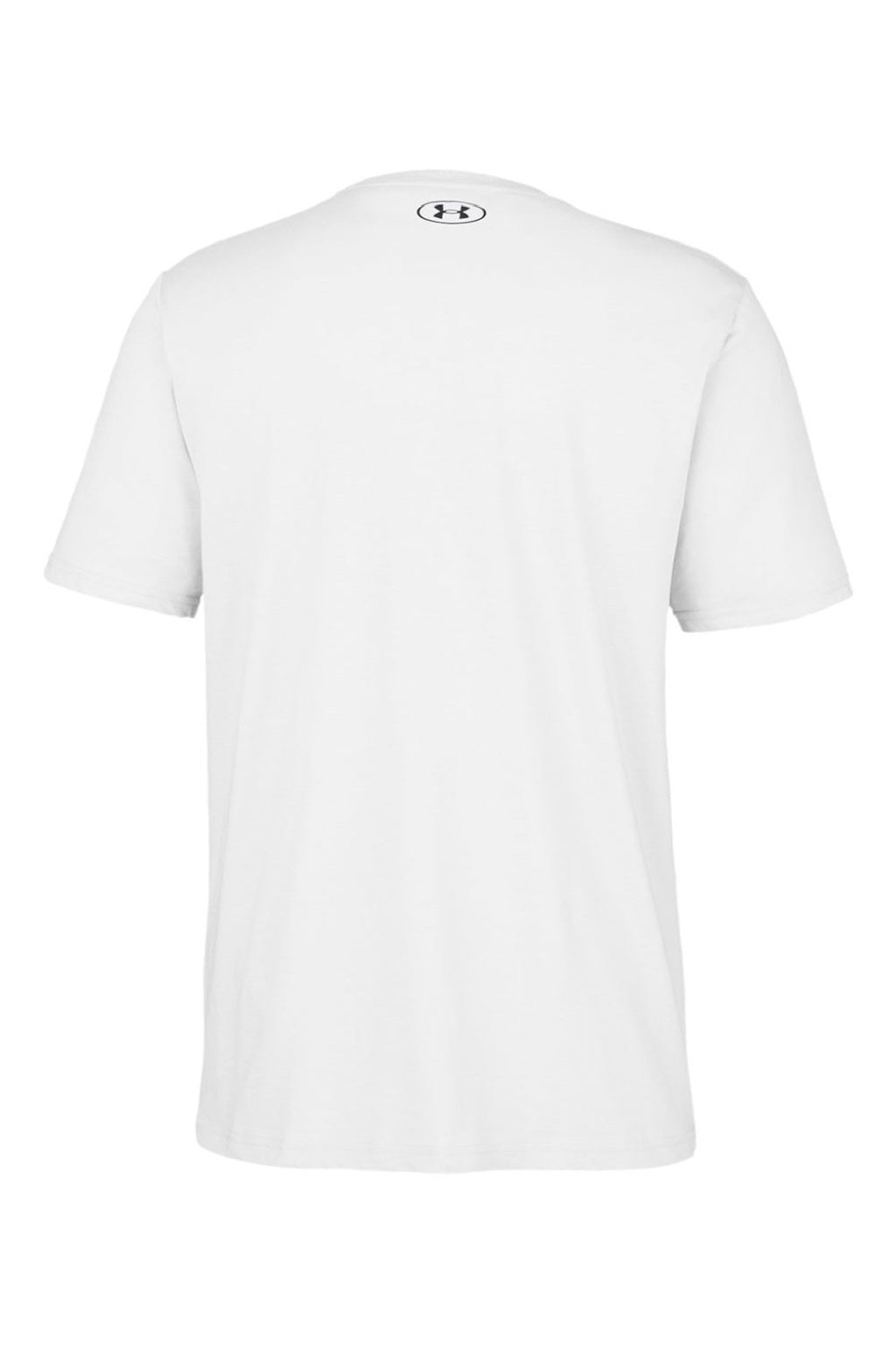 Under Armour 1383264 Mens Athletic 2.0 Short Sleeve Crewneck T-Shirt White/Black Flat Back